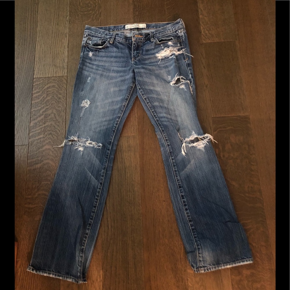Abercrombie and Fitch jeans.